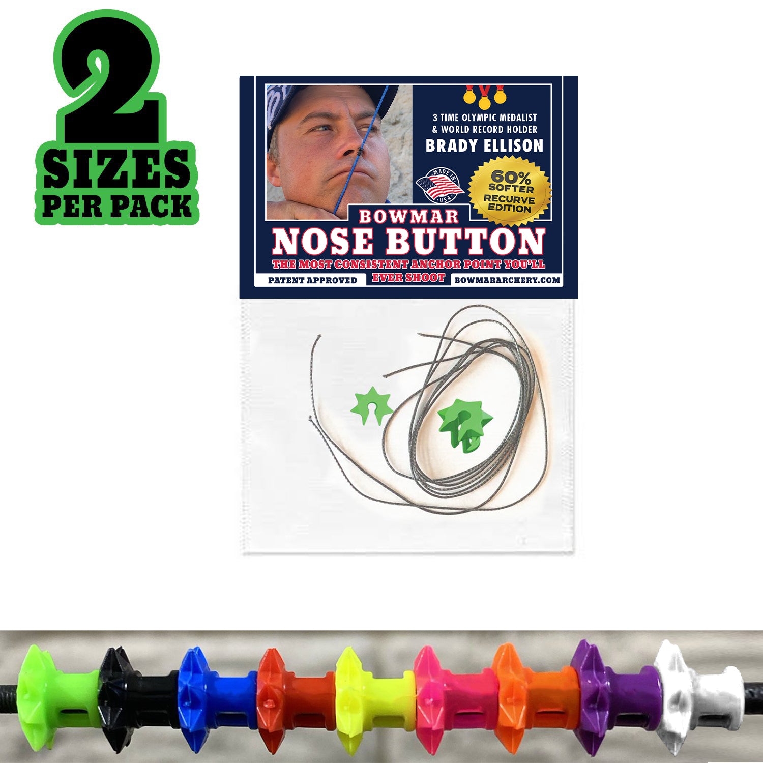 Bowmar Nose Button RECURVE EDITION